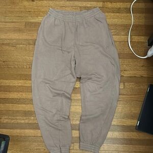 PINK Victoria's Secret Tan Pajama Pants Relaxed Fit